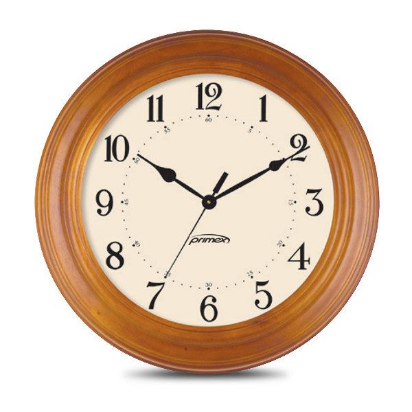 PoE Analog Clock - Wood Frame