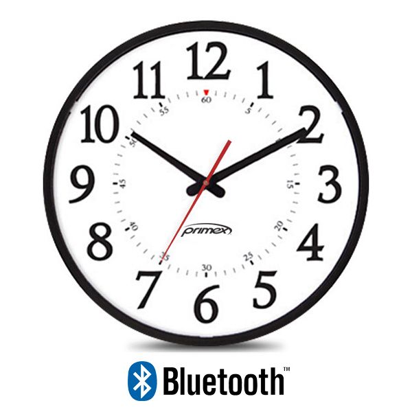 Bluetooth Analog Clock - Plastic Frame, 120V AC