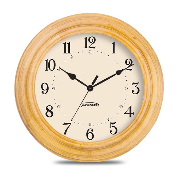 PoE Analog Clock - Wood Frame