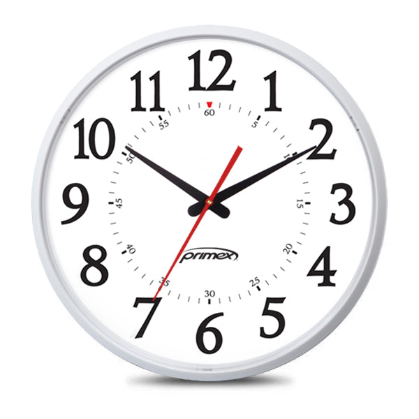 72MHz Radio Analog Clock - Plastic Frame, 120V AC – Primex Sync