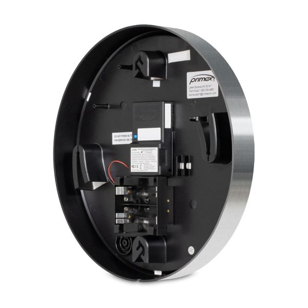 Bluetooth Analog Clock - Brushed Metal Frame, Battery Powered