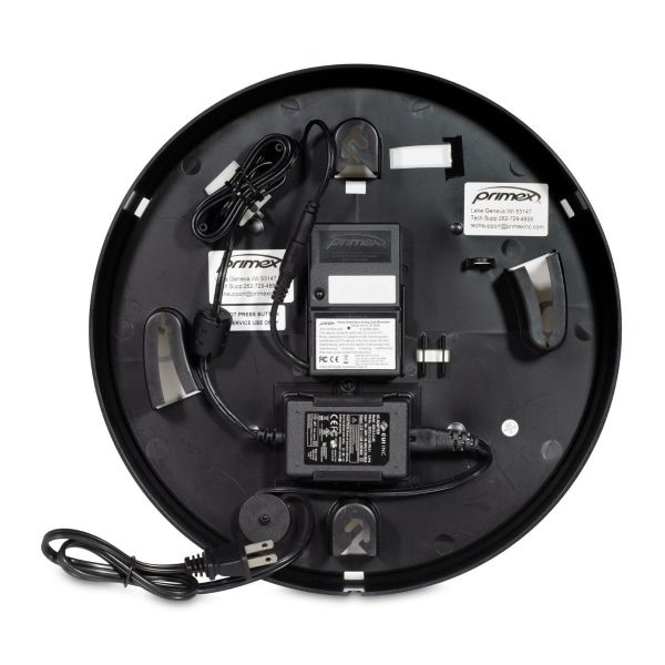 Bluetooth Analog Clock - Brushed Metal Frame, 120V AC – Primex Sync