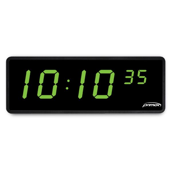 PoE LED Digital Clock, 6-digit – Primex Sync